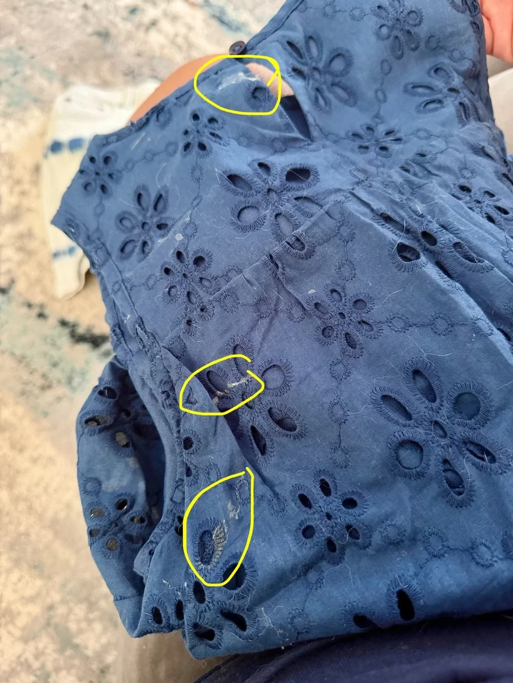Maurice’s Kids Eyelet Tiered Tank Top L(10-12) and Tie-Dye Denim Skirt XL(13/14)